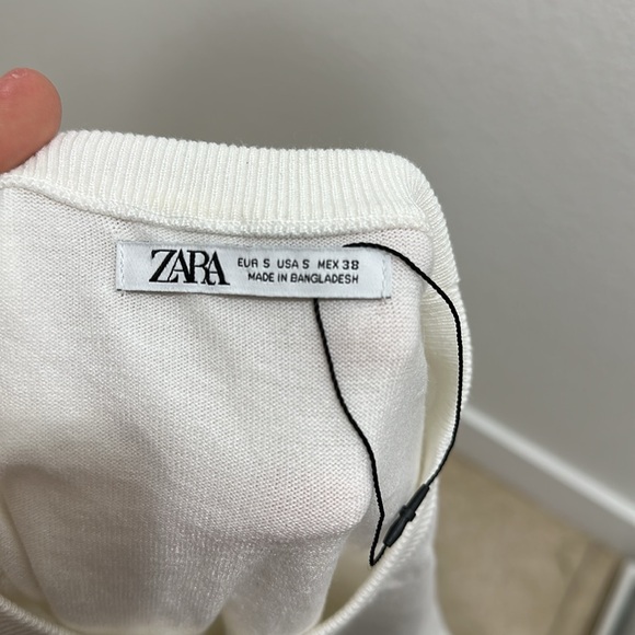 Zara Knit T Shirt Size Small - Picture 4 of 4